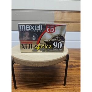 Maxell XLII 110-Min High Bias Type II Blank Cassette Tapes Sealed 4-Pack